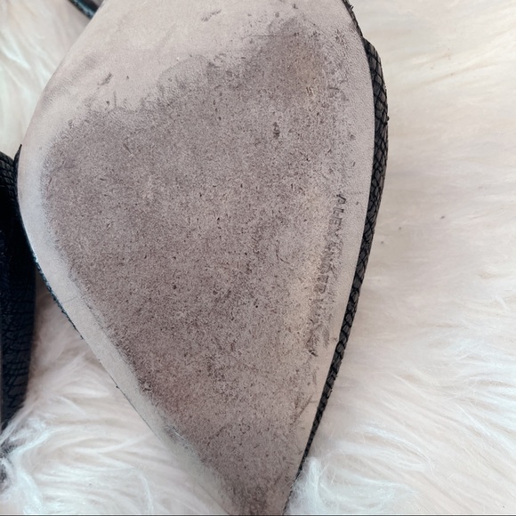 Alexander Wang Size 40 Textured Ankle Strap “Lovisa” Black Pumps (FLAWED) - Picture 9 of 16